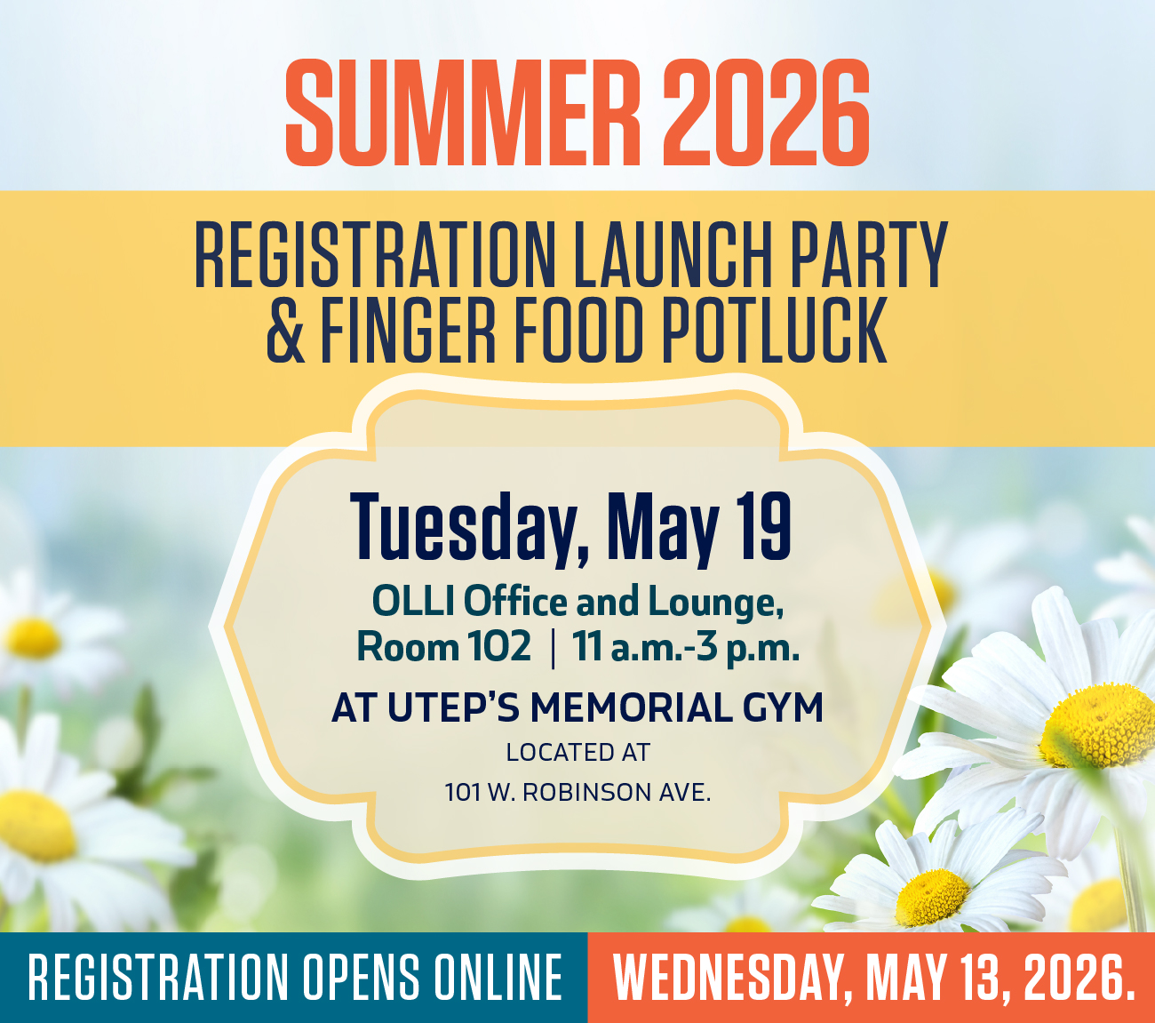 olli summer 2026 registration event on May 19.