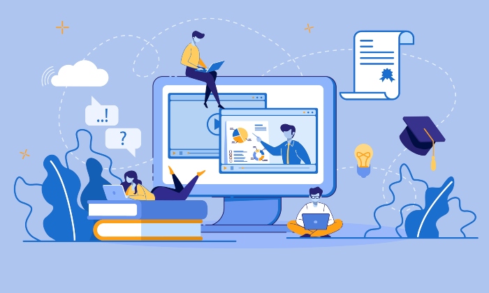 Online Education and E-Learning vector image | UTEP Connect