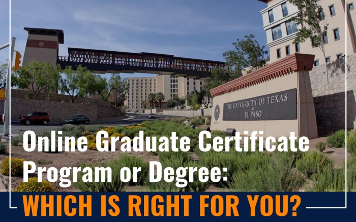 Graduate Certificate Program or Degree: Which is Right for You?