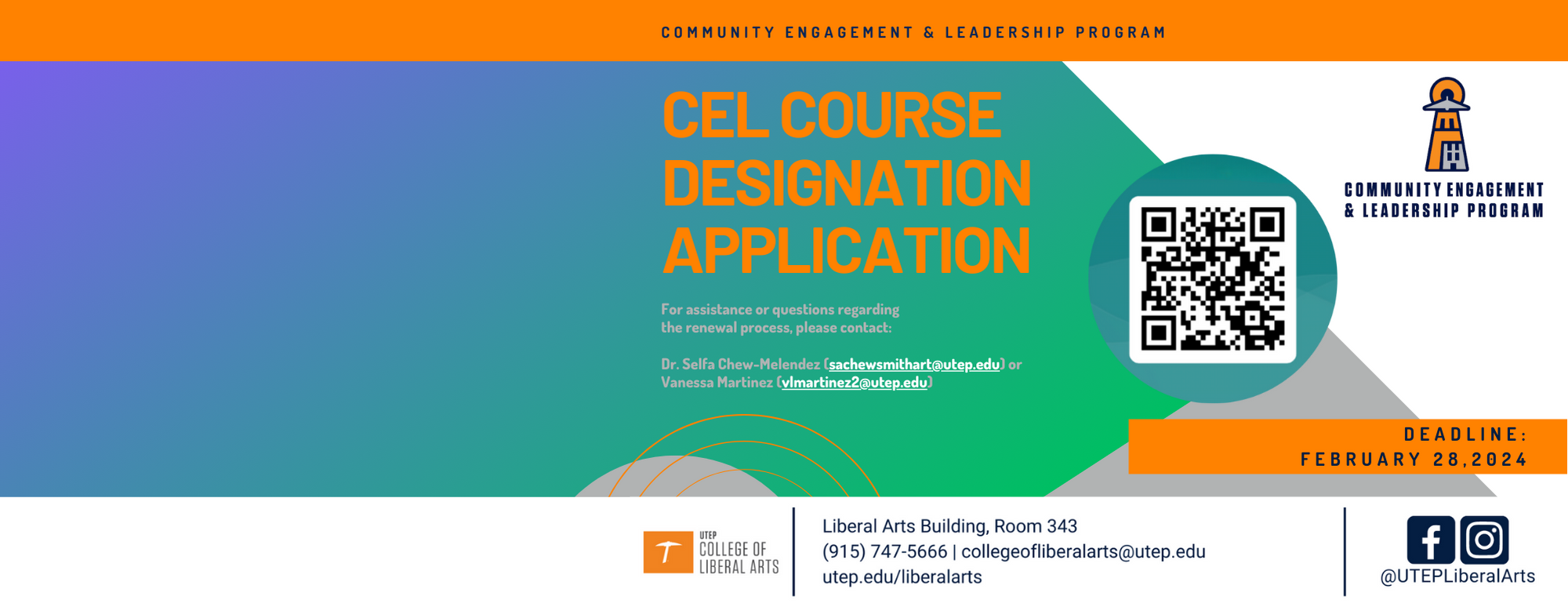 CEL Program Faculty Application Form 
