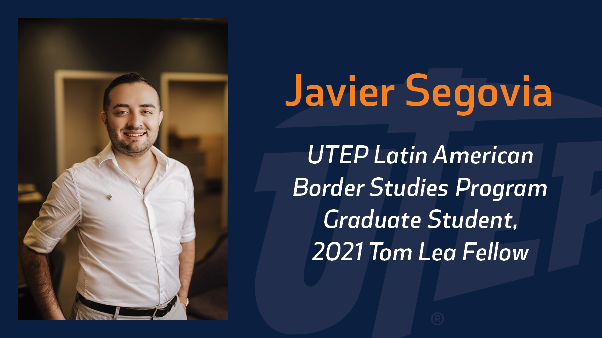 Javier Segovia, a graduate student at The University of Texas at El Paso, will study the friendship and artistic relationship between great 20th Century artists with El Paso connections Tom Lea and Urbici Soler as part of his recently announced Tom Lea Fellowship. Photo: Courtesy of Javier Segovia 