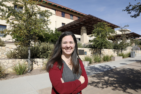 UTEP's Christine Potter, Ph.D., assistant professor of psychology, will lead an inter-institutional study into the effects on a young child's development when parents spend quality time with them despite life's challenges. Photo: Laura Trejo / UTEP Marketing and Communications 