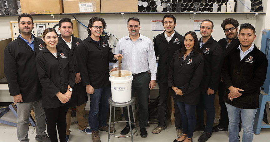 The University of Texas at El Paso's Department of Civil Engineering received an award from NASA's Johnson's Space Center (JSC) to reproduce Martian soil for mechanical interactions. Photo: Laura Trejo / UTEP Communications 