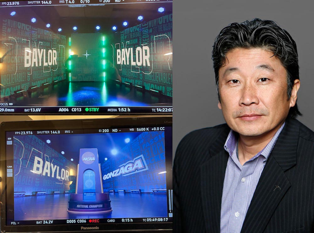 Hideaki Tsutsui, associate professor in the Department of Theatre and Dance, is an in-demand expert in the field of lighting design. He recently helped CBS Sports with its NCAA men's basketball Final Four coverage, and will help the network with an upcoming NASCAR event.  