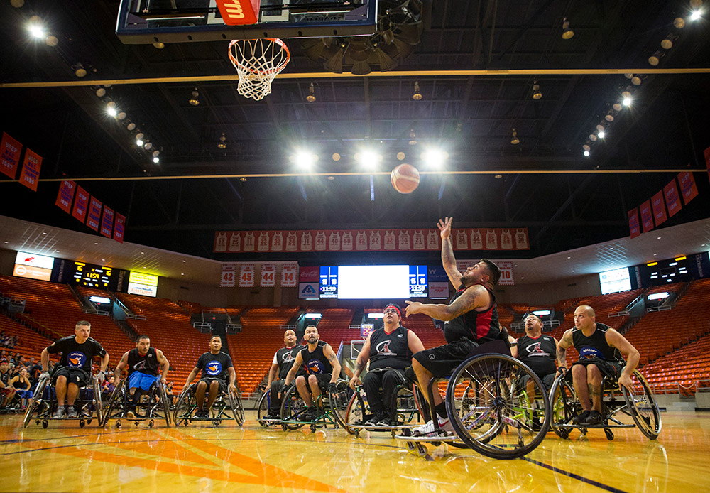 UTEP Ability Awareness Week wheelchair basketball game 