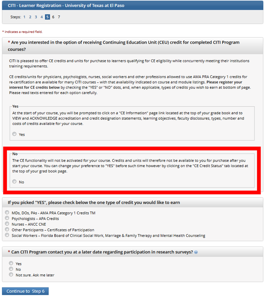 Make sure you say NO to CEUs
