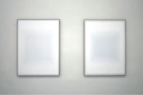 Per Kesselmar, Pale screens 2, singles 5 & 6 Oil on steel 2015