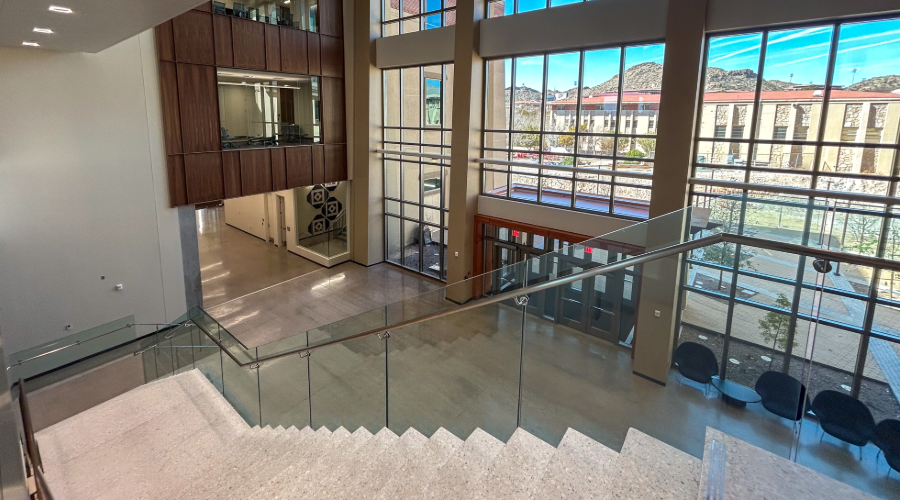 Texas Western Hall Lobby and Patio